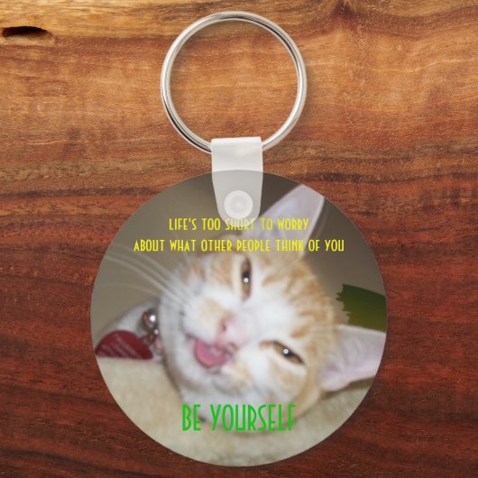 junipurr bent uzelf sleutelhanger (Voorkant)