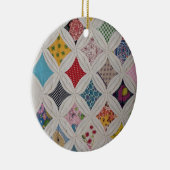 Juni's kathedraal raam kantelen sierbloem keramisch ornament (Rechts)