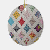 Juni's kathedraal raam kantelen sierbloem keramisch ornament (Links)