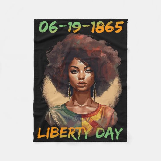 JuniTeenth - Afro-Amerikaanse vrouwen onafhankelij Fleece Deken (Voorkant)