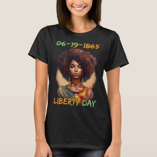 JuniTeenth - Afro-Amerikaanse vrouwen onafhankelij T-shirt (Voorkant)