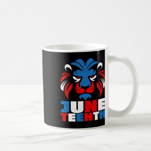 JuniTeenth is mijn Onafhankelijkheidsdag Leeuwenko Koffiemok (Rechts)