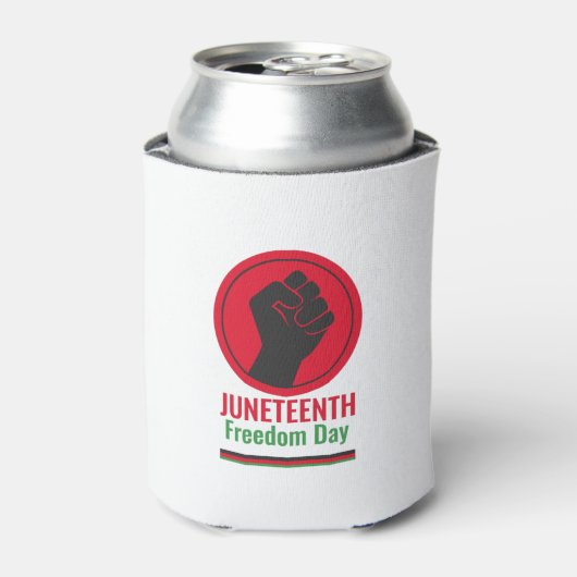 Junittiende dag van de vrijheid blikjeskoeler (Blikje Voorkant)