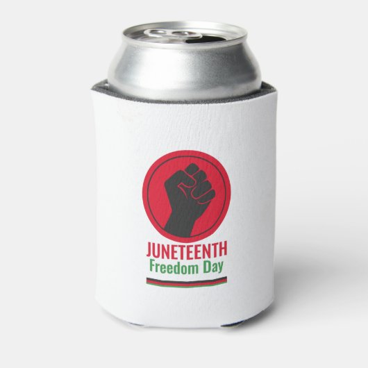 Junittiende dag van de vrijheid blikjeskoeler (Blikje Achterkant)