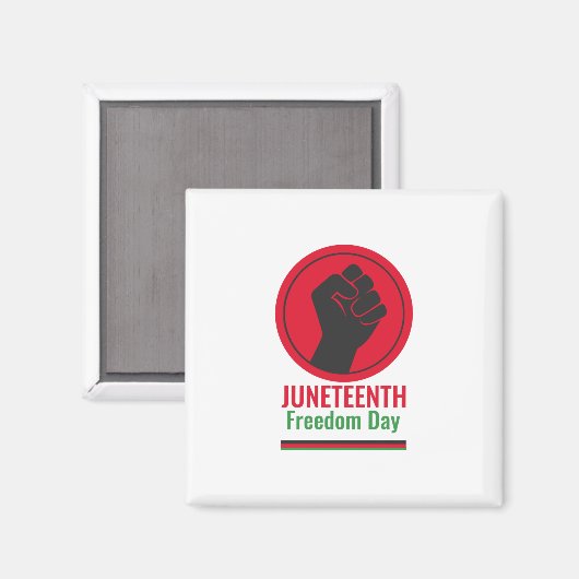 Junittiende dag van de vrijheid magneet (Voorkant / Achterkant)