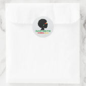 Junittiende dag van de vrijheid ronde sticker (Tas)