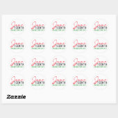 Junittiende dag van de vrijheid ronde sticker (Vel)