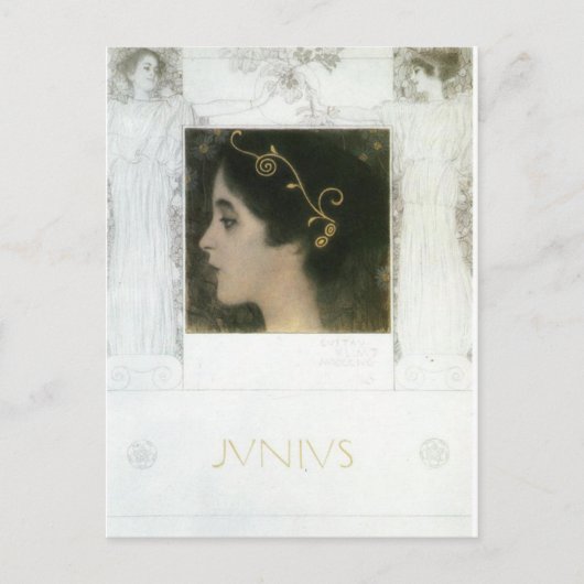 Junius door Gustav Klimt Briefkaart (Voorkant)