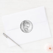 Junius Maltby Kanaal Ronde Sticker (Envelop)