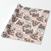 Junk Food Cadeaupapier (Uitgerold)