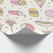 Junk Food Cadeaupapier (Hoek)