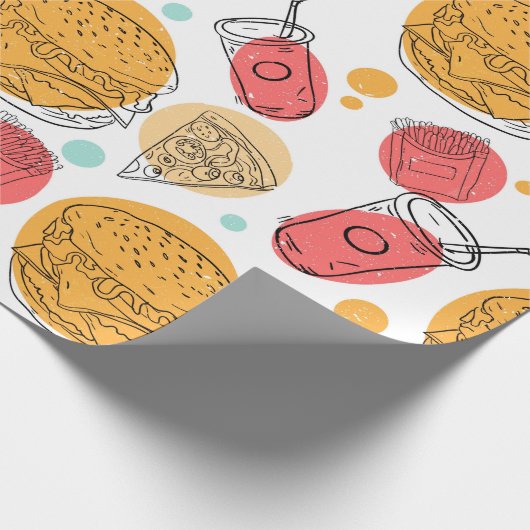 Junk Food Cadeaupapier (Hoek)