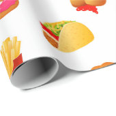 Junk Food Cadeaupapier (Rol Hoek)