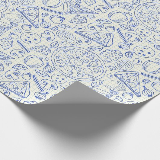 Junk Food Doodle Cadeaupapier (Hoek)