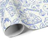 Junk Food Doodle Cadeaupapier (Rol Hoek)