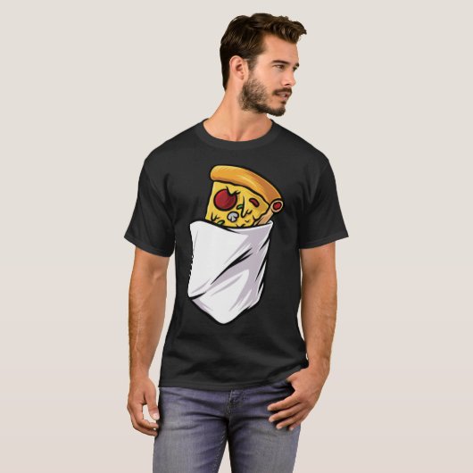 Junk Food Fast Food Pizza Pizza Piece in een Tas T-shirt (Voorkant volledig)