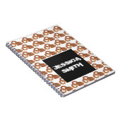 Junk Food Foodie Personalized Fried Onion Rings Notitieboek (Rechterzijde)