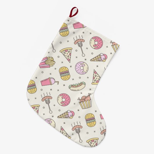 Junk Food Grote Kerstsok (Voorkant (Hangend))