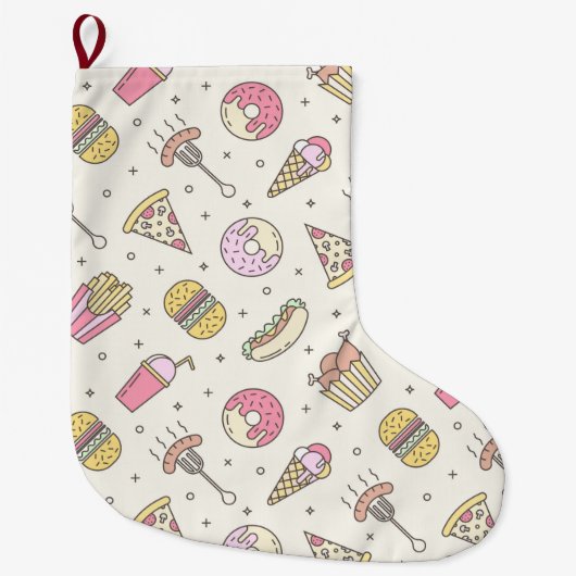 Junk Food Grote Kerstsok (Voorkant)