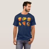 Junk Food Lover Funny T-shirt (Voorkant volledig)