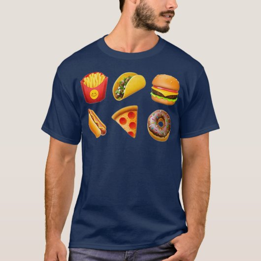 Junk Food Lover Funny T-shirt (Voorkant)