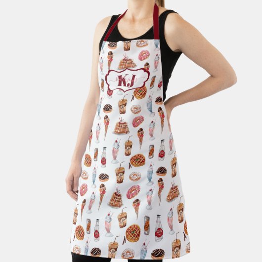 Junk Food Pattern | Dessert en Sweets Schort (Insitu)