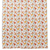 Junk Food Pattern Douchegordijn (Voorkant)