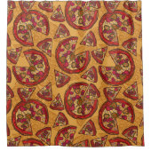 Junk Food Pattern Douchegordijn (Voorkant)