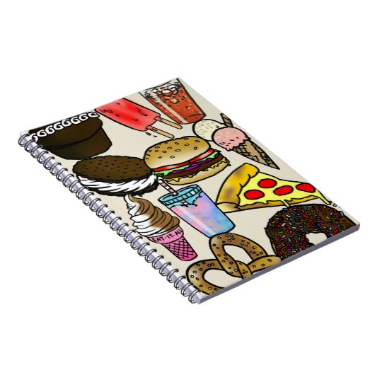 Junk Food Photo Notebook Notitieboek (Rechterzijde)