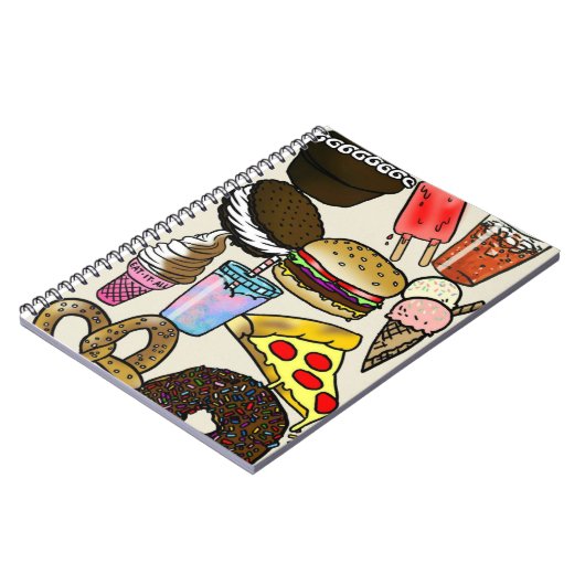 Junk Food Photo Notebook Notitieboek (Linkerzijde)