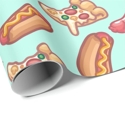 Junk Food Wrapping Paper Cadeaupapier (Rol Hoek)