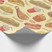 Junk Food Wrapping Paper Cadeaupapier (Hoek)