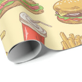 Junk Food Wrapping Paper Cadeaupapier (Rol Hoek)