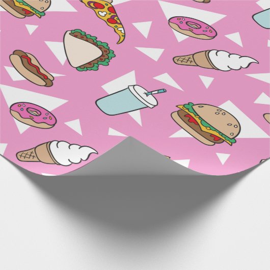 Junk Food Wrapping Paper Cadeaupapier (Hoek)