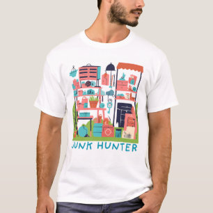 Junk Hunter Rummage Sale Shirt Garage Sale Label S