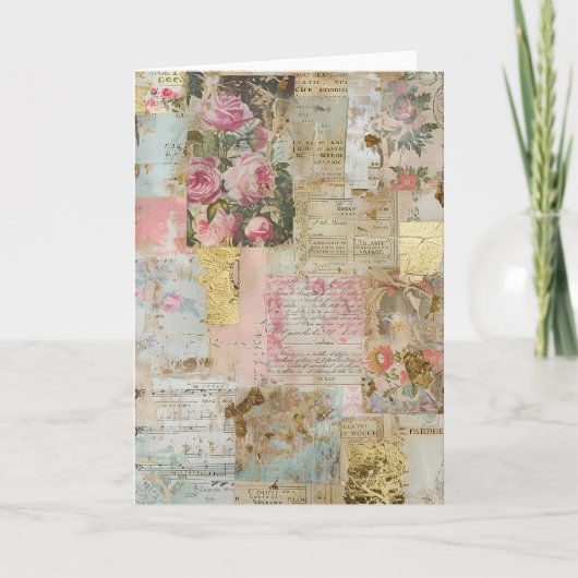 Junk Journal Blanco  Kaart (Voorkant)