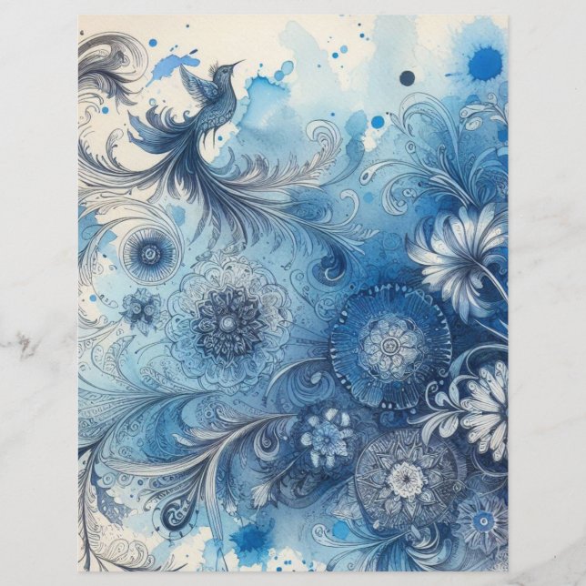 Junk journal ephemera  plakboek papier (Voorkant)