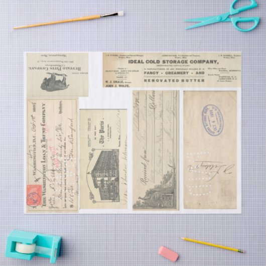 Junk Journal Ephemeral Elements Decoupage Paper Tissuepapier (Craft)