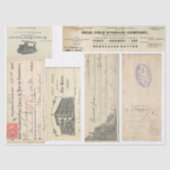 Junk Journal Ephemeral Elements Decoupage Paper Tissuepapier (Voorkant)