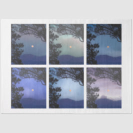 Junk Journal Faerie Skies Moon Trees Fantasy 13-18 Tissuepapier