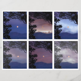 Junk Journal Faerie Skies Moon Trees Fantasy 1-6