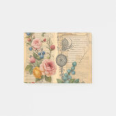 Junk Journal  Floral Post haar Post-it® Notes (Voorkant)