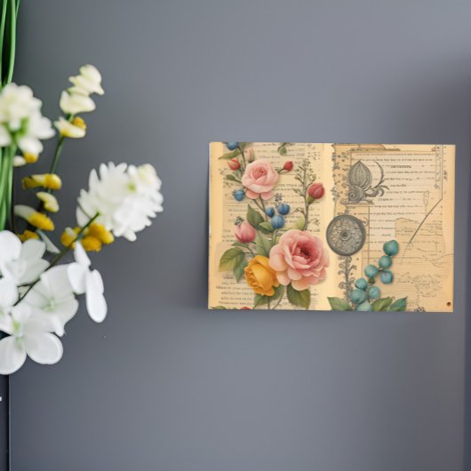 Junk Journal  Floral Post haar Post-it® Notes