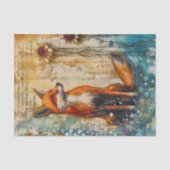 Junk Journal Fox Tissuepapier (Voorkant)