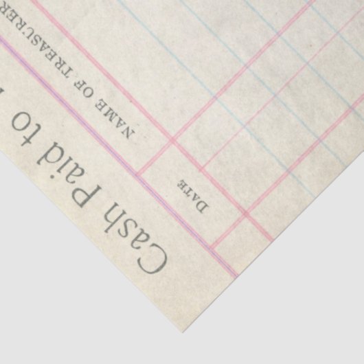 Junk Journal Ledger Background Decoupage Paper Tissuepapier (Detail)