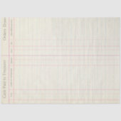 Junk Journal Ledger Background Decoupage Paper Tissuepapier (Voorkant)