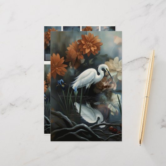 Junk Journal Nature Collection Briefpapier (Voorkant / Achterkant in situ)