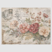 Junk Journal Oude Rozen Tissuepapier (Voorkant)
