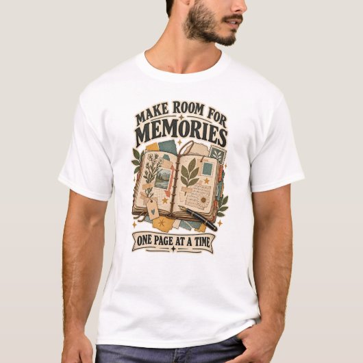 Junk Journal Overhemd T-shirt (Voorkant)