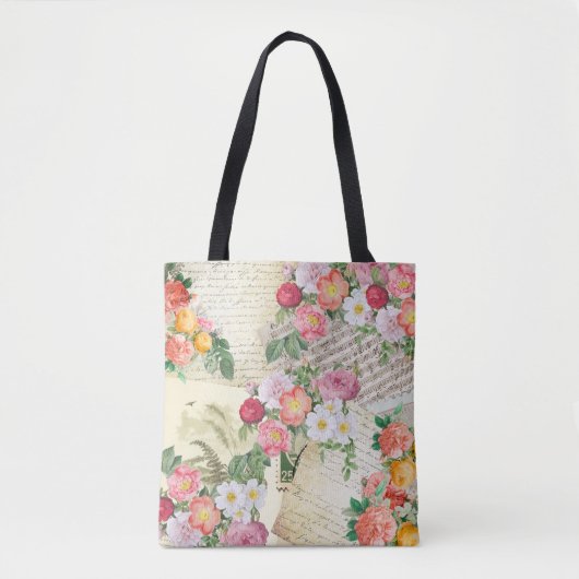 Junk Journal-pagina Tote Bag (Voorkant)